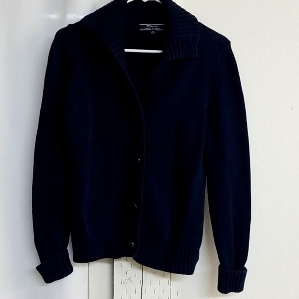 Tommy Bahama navy women's sweater size medium